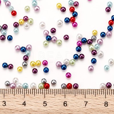 Imitation Pearl Acrylic Beads OACR-S011-3mm-M-1