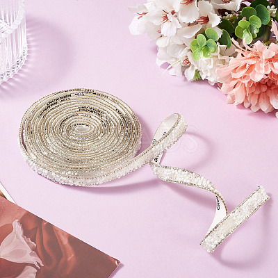 Hotfix Rhinestone Ribbon Trimming DIY-TAC0051-002D-1-1