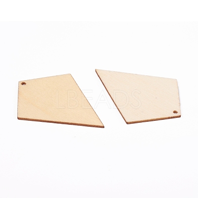Natural Wood Big Pendants DIY-WH0166-32B-1