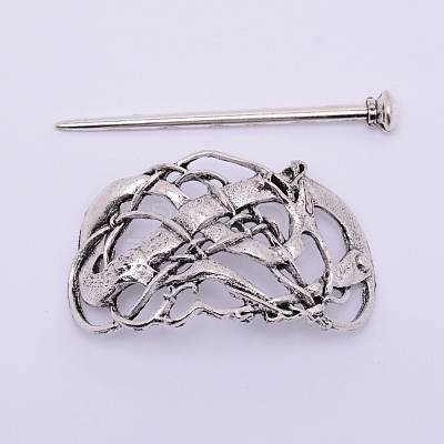 Tibetan Style Alloy Hair Forks OHAR-WH0016-30-1