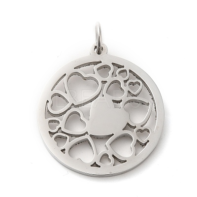 Non-Tarnish 304 Stainless Steel Pendants STAS-C086-05F-P-1