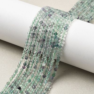 Natural Fluorite Beads Strands G-F509-38-3mm-1