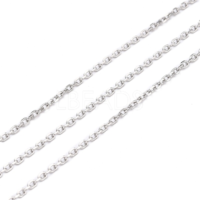 Tarnish Resistant 304 Stainless Steel Cable Chains CHS-D033-03P-02-1