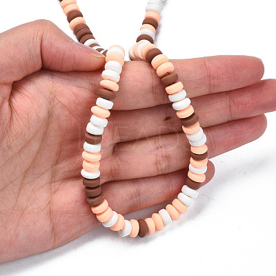 Handmade Polymer Clay Beads Strands CLAY-N008-008S-1