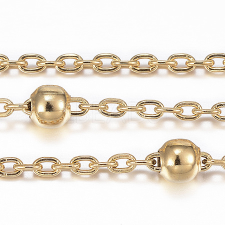 Ion Plating(IP) 304 Stainless Steel Cable Chains CHS-H009-09G-1