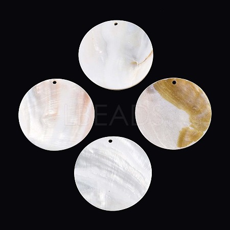Natural Freshwater Shell Big Pendants SHEL-T020-47B-1