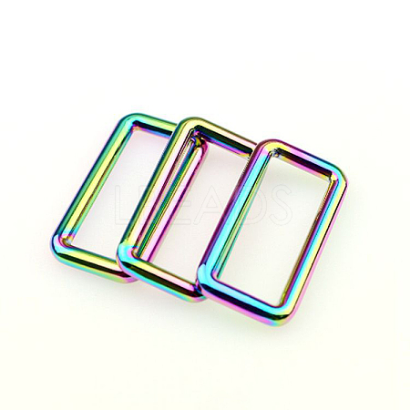 Zinc Alloy Rectangle Buckle Ring PURS-PW0001-403-1