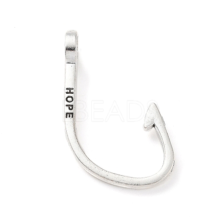 Tibetan Style Alloy Hook Clasps PALLOY-P293-065AS-1