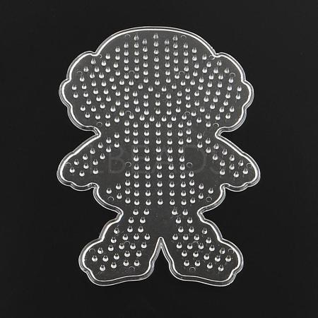 Girl ABC Plastic Pegboards used for 5x5mm DIY Fuse Beads DIY-Q009-42-1