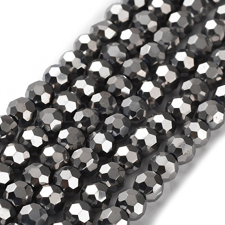 Electroplate Glass Bead Strands LS-EGLA-R042-6mm-06-1
