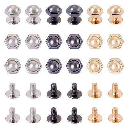 18 Sets 3 Colors Iron Screws FIND-TA0006-28B-1