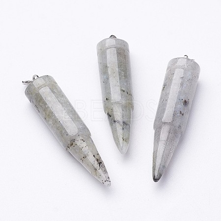 Natural Labradorite Pointed Pendants G-D850-07-1