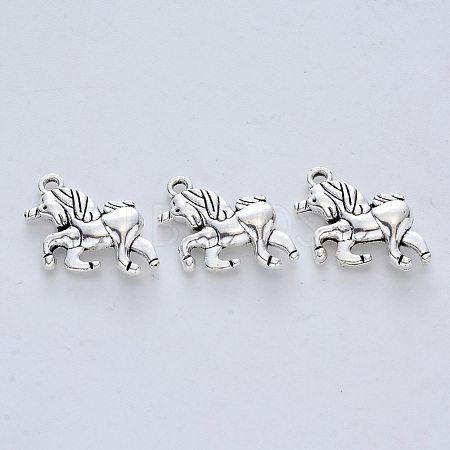 Tibetan Style Alloy Pendants X-TIBE-R316-066AS-RS-1