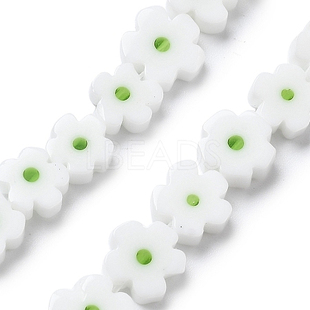 Handmade Millefiori Lampwork Beads Strands LAMP-F035-09P-1
