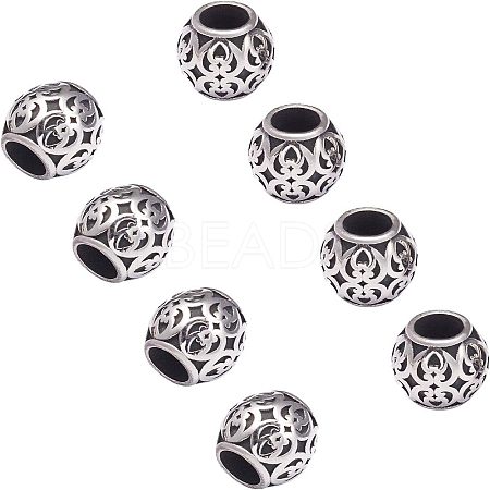 316 Stainless Steel European Beads STAS-UN0005-58-1