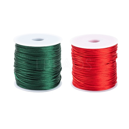 2 Roll Red & Dark Green Nylon Thread NWIR-LS0001-01-1
