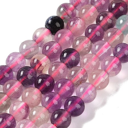 Natural Fluorite Beads Strands G-P530-B09-02-1