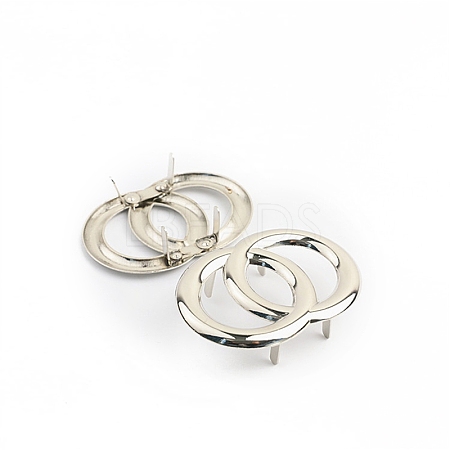 Ring Shape Alloy Decorative Buckles PW-WG23700-02-1