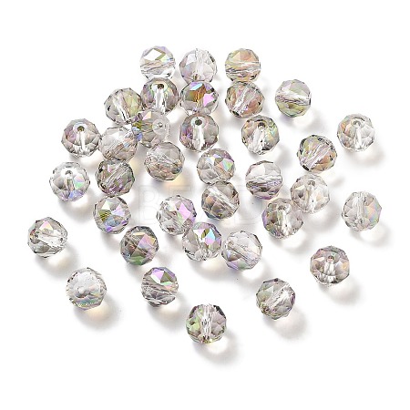Electroplate Round Glass Beads  EGLA-A043-01-HR01-1
