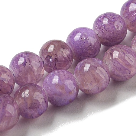 Dyed Natural White Jade Beads Strands G-F764-01B-1