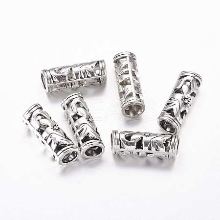 Tibetan Style Hollow Tube Beads LS-LF10482Y-1