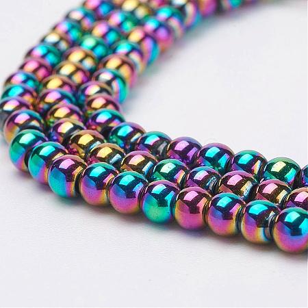 Electroplate Magnetic Synthetic Hematite Strands G-F424-31-3mm-1