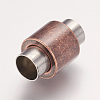 304 Stainless Steel Magnetic Clasps with Glue-in Ends STAS-F124-03-3