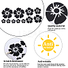 Gorgecraft 4 Sheets 2 Colors Flower PVC Waterproof Car Stickers DIY-GF0008-94A-6