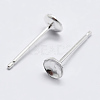 925 Sterling Silver Ear Stud Findings STER-K167-043C-S-1
