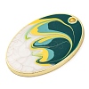 Alloy Enamel Pendants PALLOY-S034-02KCG-I-2