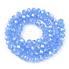 Electroplate Glass Beads Strands EGLA-A034-J10mm-B08-2