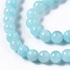 Natural Dyed Yellow Jade Gemstone Bead Strands X-G-R271-4mm-Y04-4