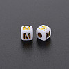 Opaque White Acrylic Beads MACR-Q242-010M-2