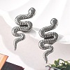 304 Stainless Steel Snake Clip-on Earrings EJEW-B116-03P-2