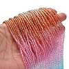 Transparent Painted Glass Beads Strands DGLA-A034-T2mm-A19-2