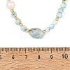 Natural Larimar Beaded Necklaces NJEW-JN06654-4
