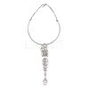 Alloy Crystal Rhinestone Pendant Necklaces for Women AL-CBA4777-02B-2