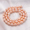 Natural Cultured Freshwater Pearl Beads Strands X-A23WN011-2