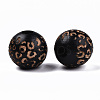 Painted Natural Wood Beads X-WOOD-T021-53B-M-3