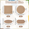 4Pcs 4 Styles MDF Wood Pottery Tools DIY-OC0014-66-2