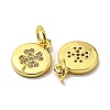 Real 18K Gold Plated Brass Pendants KK-L209-012G-02-2