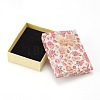 Flower Pattern Cardboard Jewelry Packaging Box CBOX-L007-007B-2