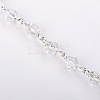 Handmade Bicone Glass Beads Chains for Necklaces Bracelets Making X-AJEW-JB00040-01-1