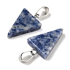 Natural Blue Spot Jasper Pendants G-B127-04P-04-3