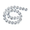 Transparent Electroplate Glass Beads Strands EGLA-N002-34E-F03-4