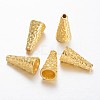 Apetalous Brass Bead Cones KK-F371-03G-2