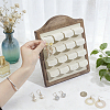 Wooden Photo Frame Shaped Earring Display Easels EDIS-WH0043-005-3