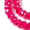 Baking Electroplate Glass Beads Strands X-DGLA-A039-J6MM-B21-3