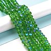 Electroplate Glass Beads Strands EGLA-A034-T3mm-L08-4
