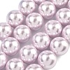 Electroplated Shell Pearl Beads Strands BSHE-G041-16mm-06-1